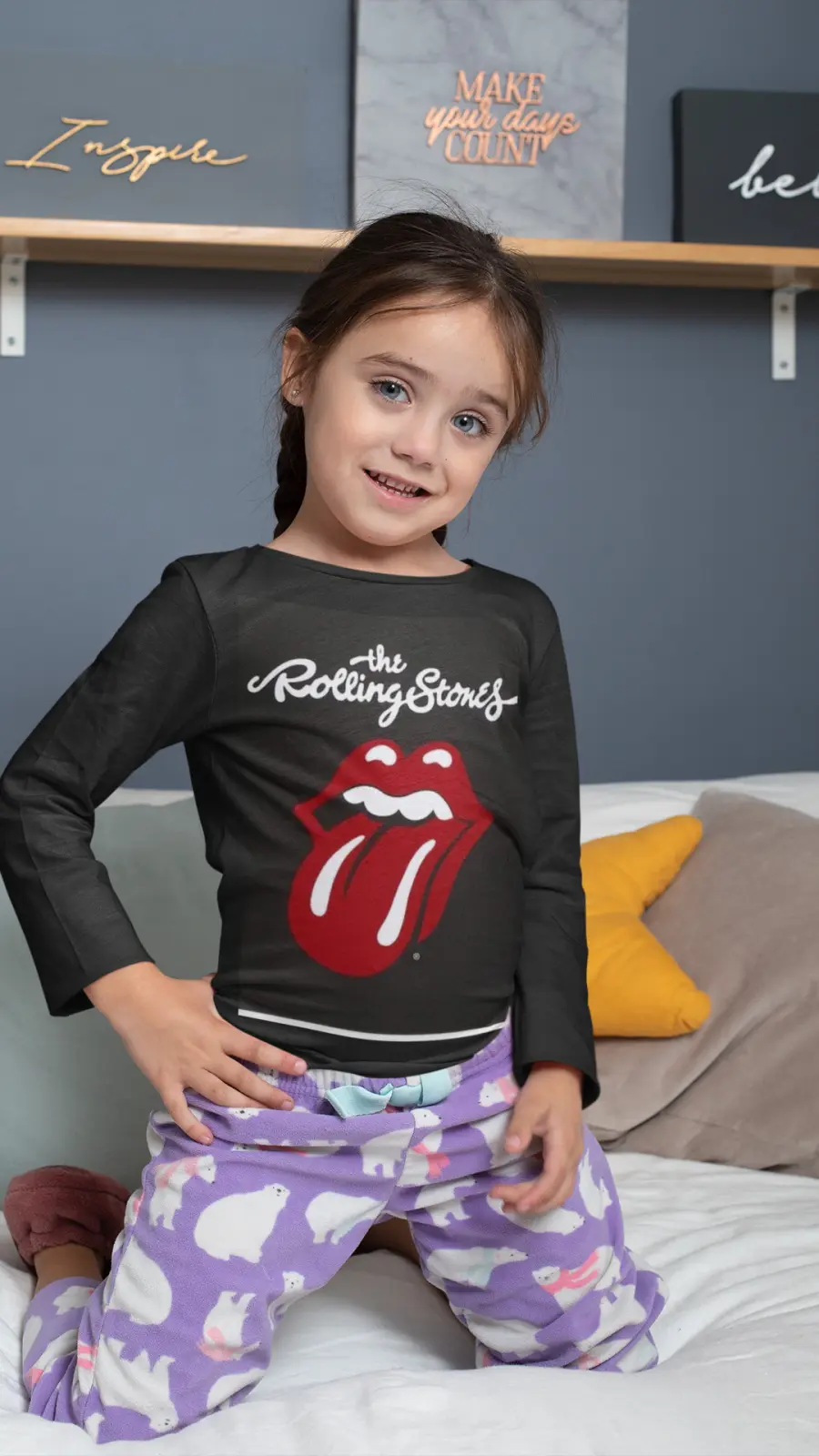 Camiseta niño Rock and Roll Rolling Stones